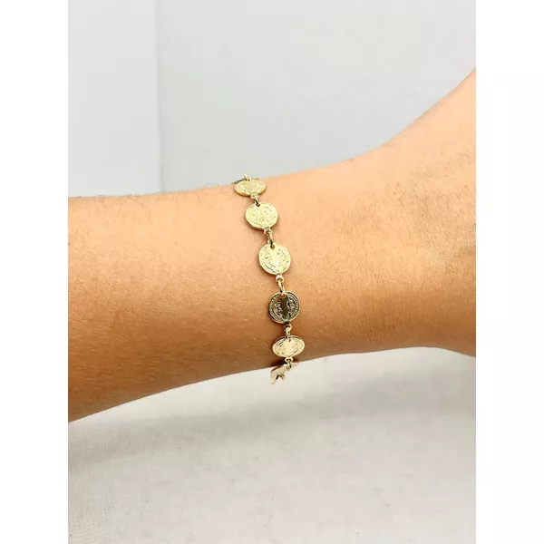 Pulseira São Bento 19cm - BRIDA FOLHEADOS