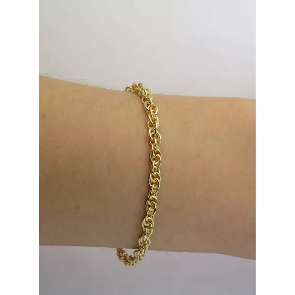 Pulseira Torcida 18cm - BRIDA FOLHEADOS