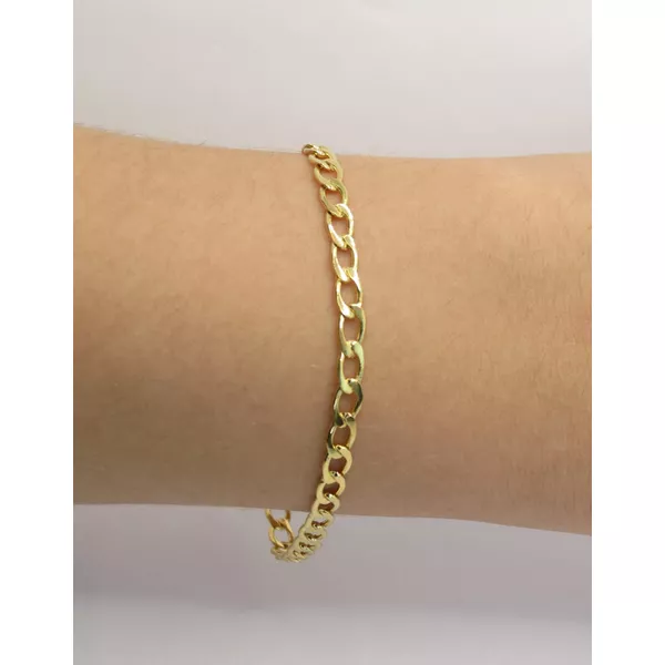 Pulseira Masculina Grumet 18cm - BRIDA FOLHEADOS