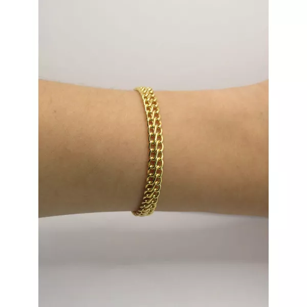 Pulseira Elos Entrelaçados 17,5cm + Extensor