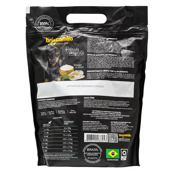 Ração Para Cachorro Brincalhão Super Premiun Refeição Completa MB