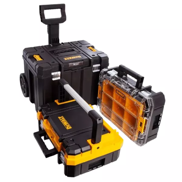Caixa de Ferramentas Torre Modular Móvel Com Rodas Dewalt TSTAK