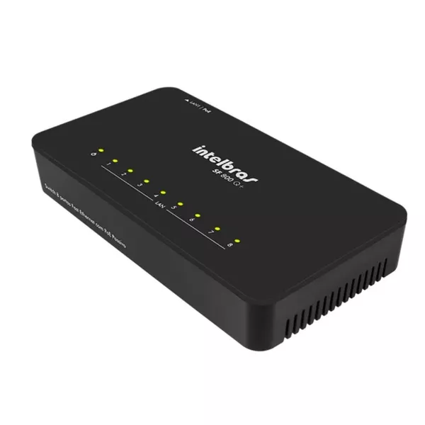 Switch 8 portas 10/100M PCE Passivo SF800 Q+ Intelbras | Broketto