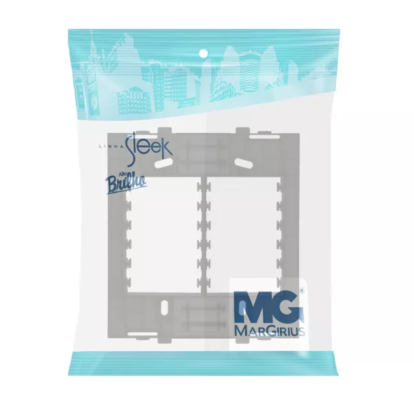 Suporte Placa 4x4 Branco Clean e Sleek Margirius | Broketto