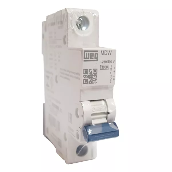 Mini Disjuntor Weg 10A Unipolar Monopolar Din C MDW-C10 | Broketto