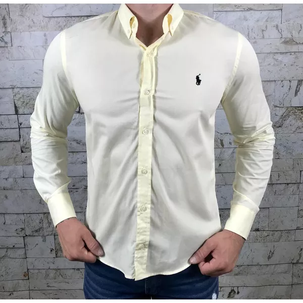 Camisa Manga Longa PRL Amarelo ⭐