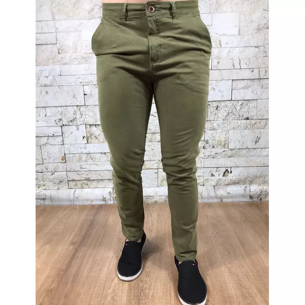 Calça Sarja Lct Verde Militar⭐