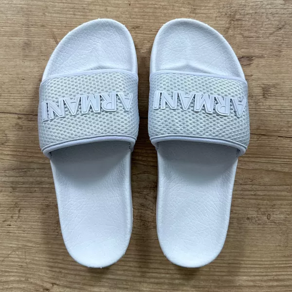 Chinelo Slide Armani Branco⭐