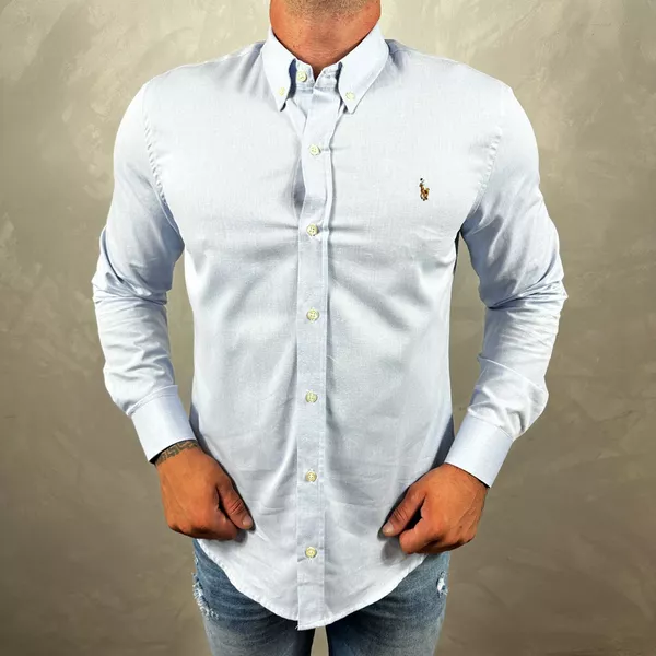 Camisa Manga Longa PRL Azul