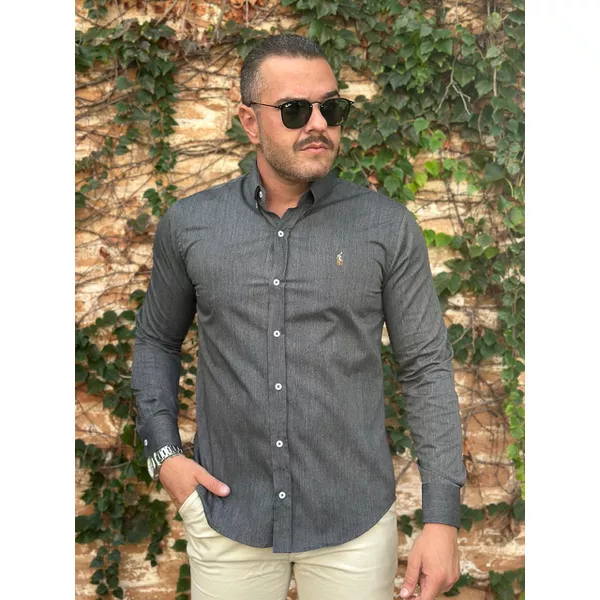 Camisa Manga Longa PRL Chumbo 