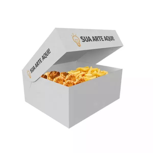-CAIXA PARA FRITURAS DELIVERY GRANDE PERSONALIZADA