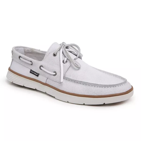 DOCKSIDER COURO BRANCO CRAQUELE