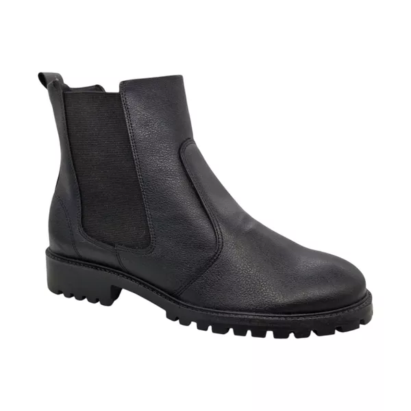 Bota Chelsea Couro Preta