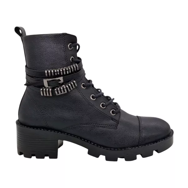 Bota Garota Fivela Preta