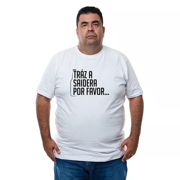 Camiseta Plus Size Trás a Saideira Por Favor