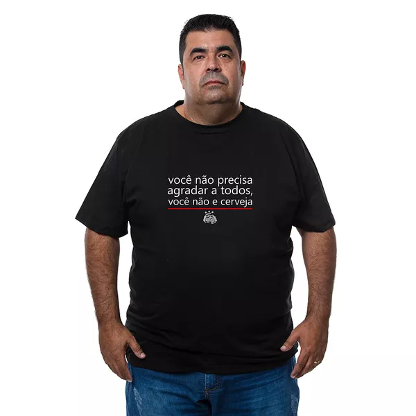 Camiseta Plus Size - Frase Você Não Precisa Agradar a Todos.