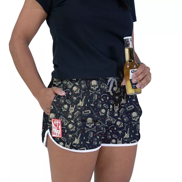 Short Feminino Rock \'n\' Roll
