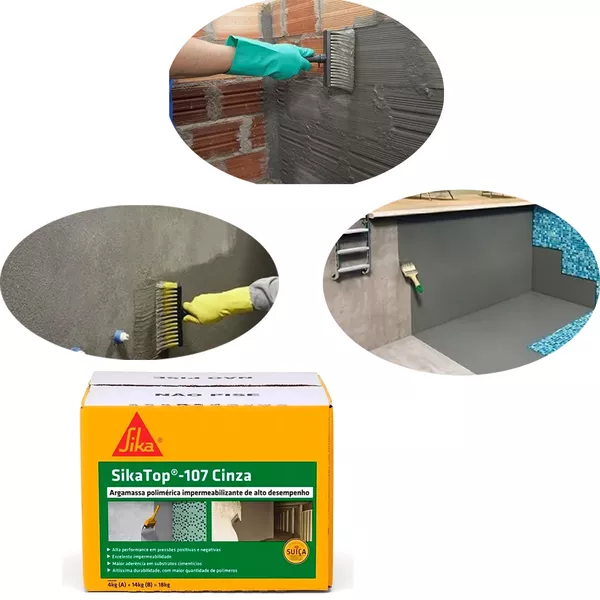 Sika Top 107 Impermeabilizante Cinza 18 Kg - Sika | Casa Anzai