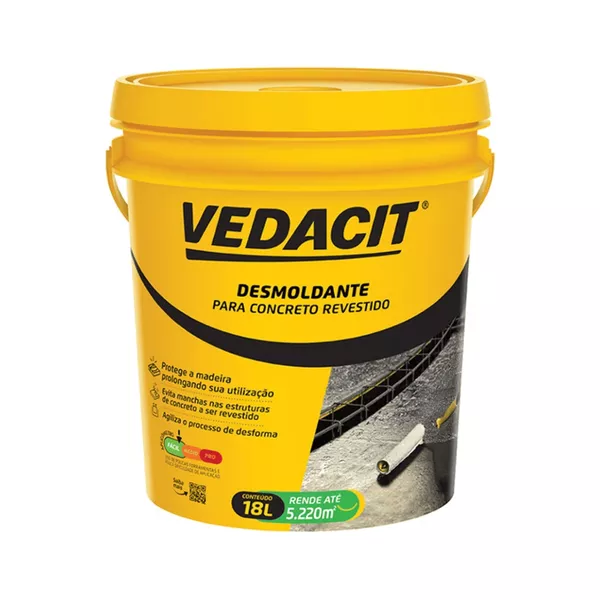 Vedacit Desmoldante para Concreto Revistido 18L | Casa Anzai