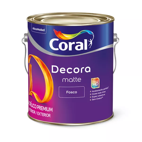 Decora Acrílico Premium Matte Branco Coral 3,6L