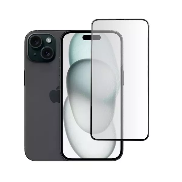 PELÍCULA FULL COVER FOSCA - (IPHONE 15) - CASE & SCREEN
