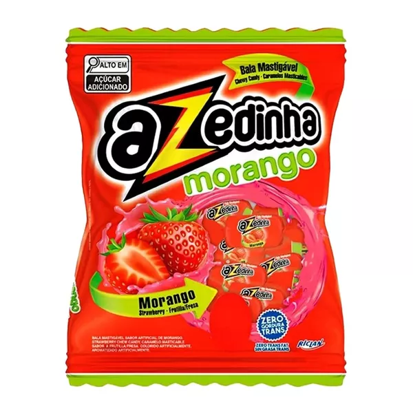 BALA MASTIGÁVEL AZEDINHA MORANGO 500G RICLAN - 72090 - CHOKDOCE