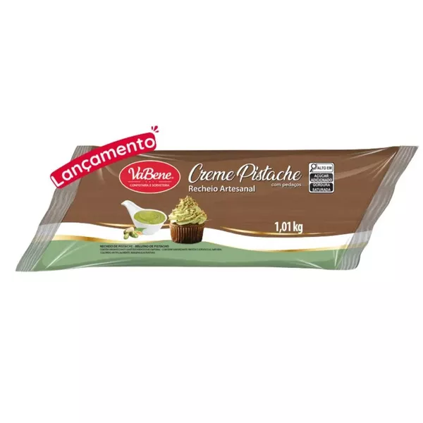 ✧༺♥༻ Creamee  根付✧༺♥༻ Recheio Artesanal Creme Pistache 1,01kg Vabene | CHOKDOCE