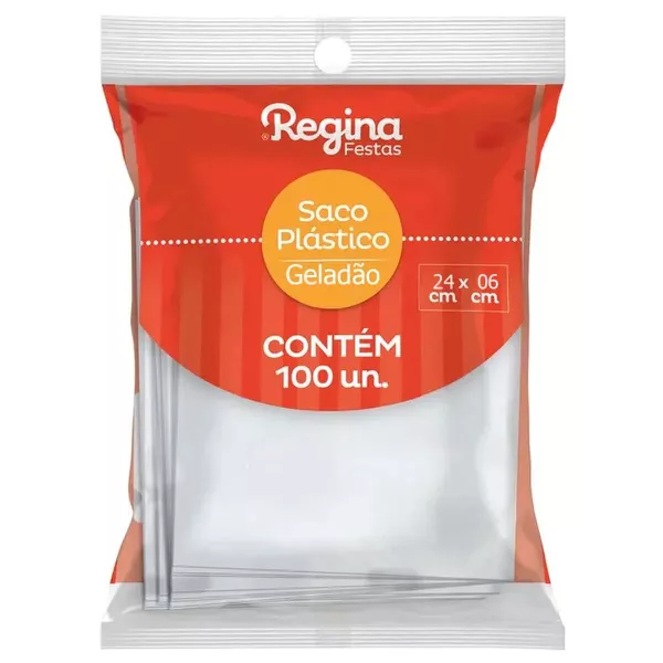 SACO PLASTICO GELADAO C/100 REGINA - 199643 - CHOKDOCE