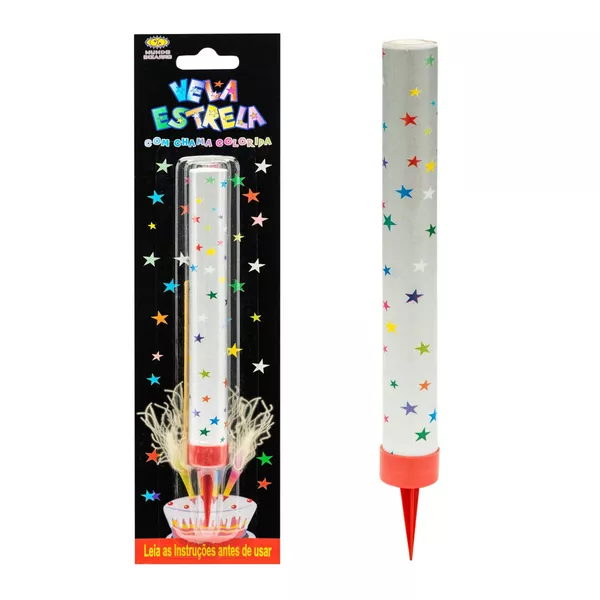 VELA ESTRELA PRATA MUNDO BIZARRO - 94986 - CHOKDOCE