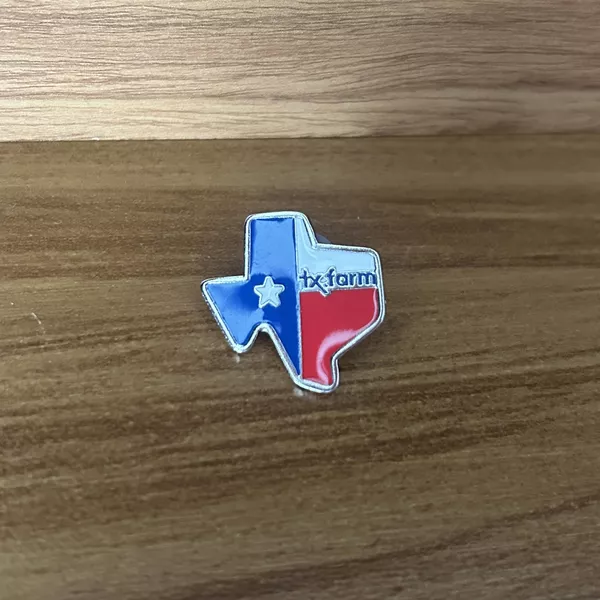 Aplique de Metal Broche Esmaltado para Chapéu Modelo Texas