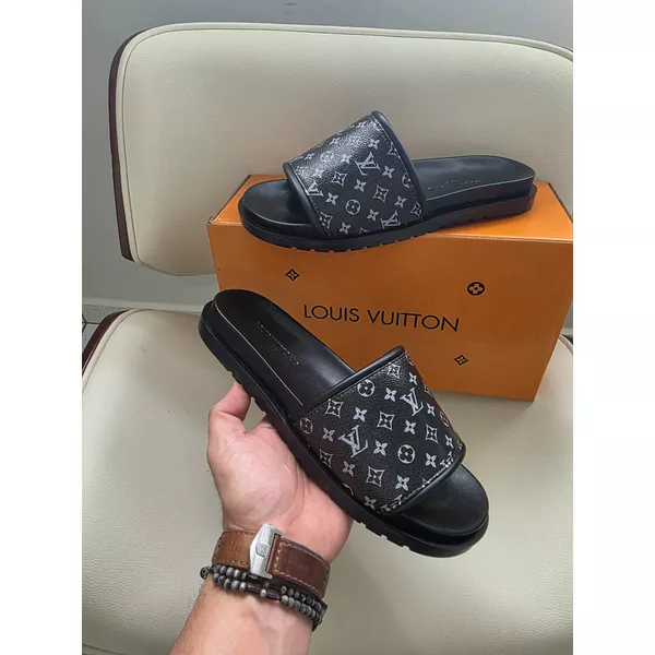Chinelo Slide LV - Preto