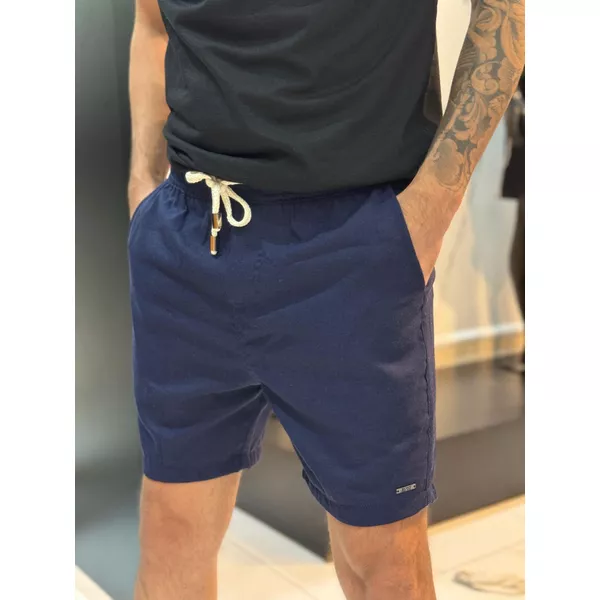 Short linho AZUL BSS