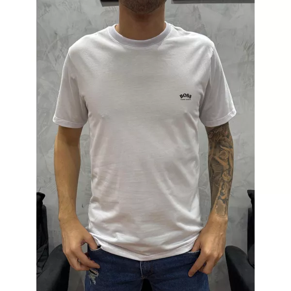 Camiseta Premium Bss Branco Curvado