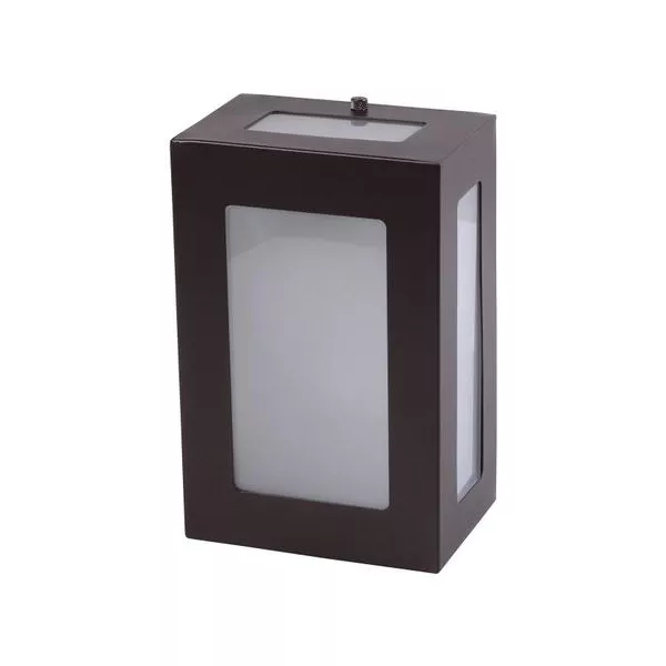 Arandela Retangular Com 5 Vidros 25X12,5X10,5Cm 1228/25 Marrom Real Lustre