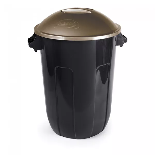 Cesto para Lixo Ecoblack Preta 58 Litros Plasútil