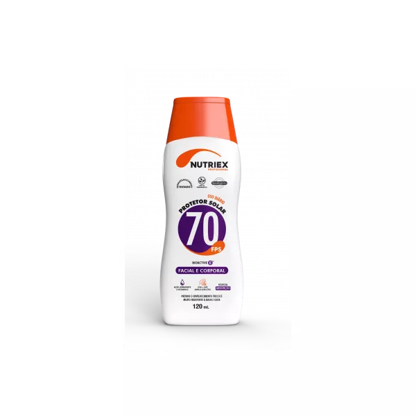 PROTETOR SOLAR FPS 70 FACIAL E CORPORAL SOLDA 120ML