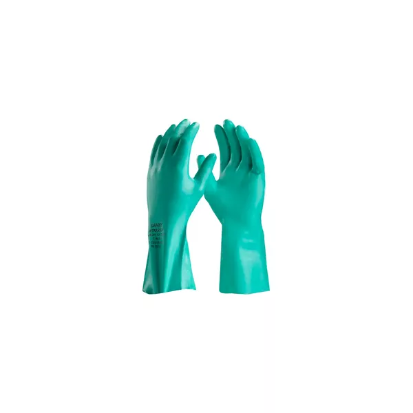 LUVA NITRILICA COM FORRO 33CM VERDE DA36201 CA25313