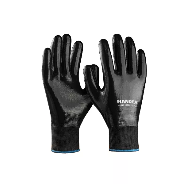 LUVA HAND NITRILO FULL PRETA CA49943