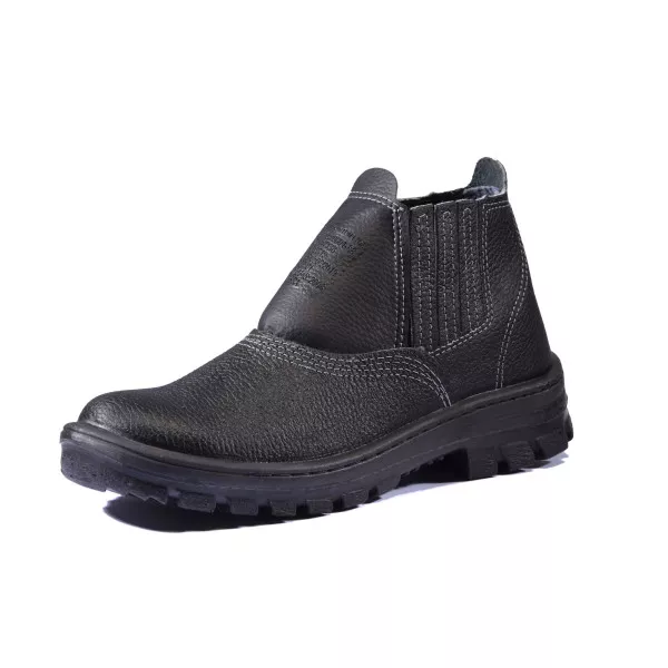 BOTINA PU MONO RASPA SEM BICO MOD10 PRETA CA17137