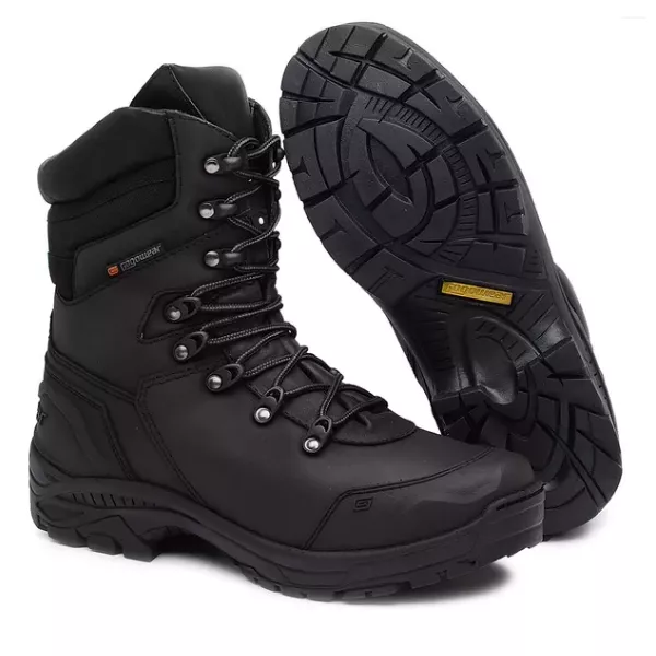 BOTA TÁTICA MILITAR 100% COURO CANO MEDIO BOPE CA46902