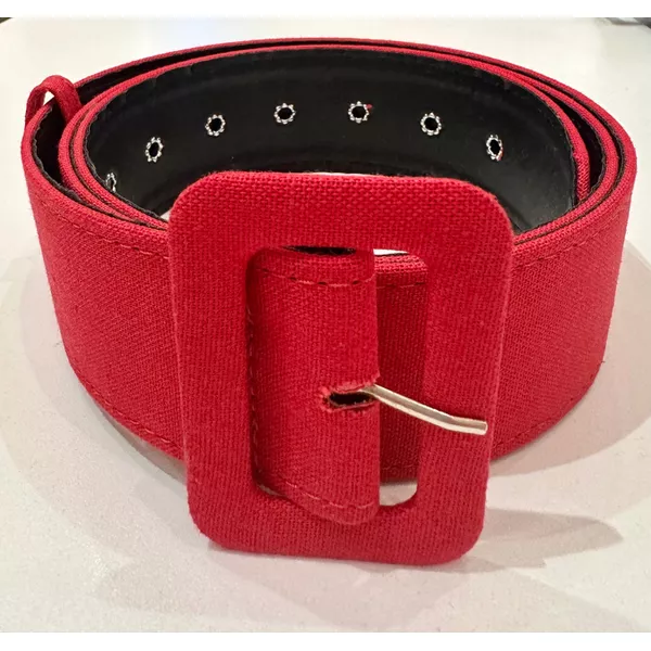 Cinto Forrado Linho Vermelho - Plus Size