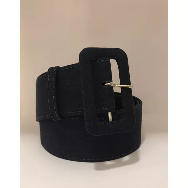 Cinto Forrado Linho Azul Marinho - Plus Size