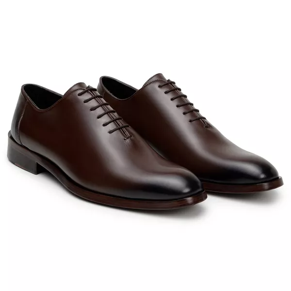 Sapato Social Oxford Wholecut Pompeo Tabaco - DGalloni
