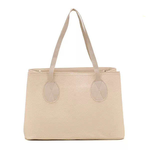 Bolsa Feminina Grande, Divisória, Alça de Mão e Tiracolo Branco