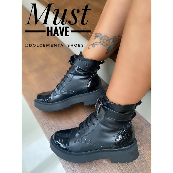 Coturno Louise {Preto} - Dolce & Menta