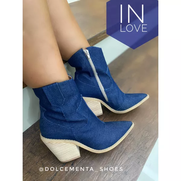 Bota Tiffany {Jeans} - Dolce & Menta