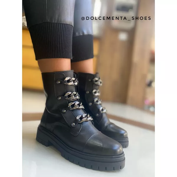 Coturno Sabrina {Preto} - Dolce & Menta