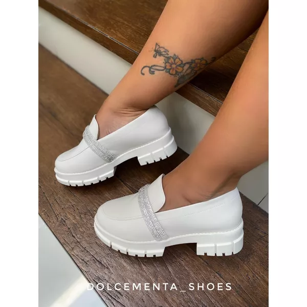 Mocassim Helena {Off White} - Dolce & Menta