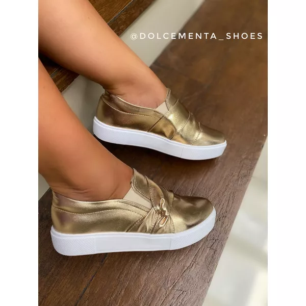 Tênis Mônica [Dourado] - Dolce & Menta