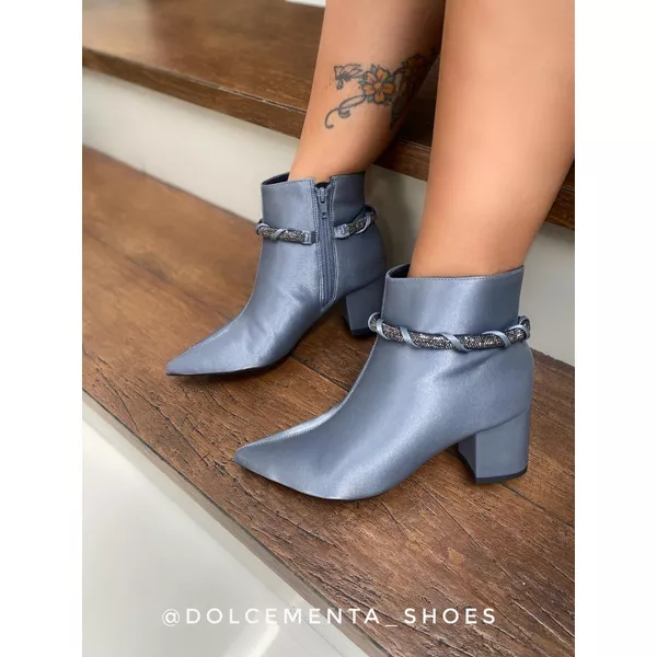 Bota Sofia {Cinza} - Dolce & Menta